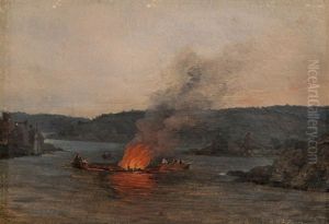 St. Hans Bal by Johan Wilhelm Ludwig Dahl