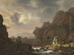 Nordic Landscape With A Thatched Cottage