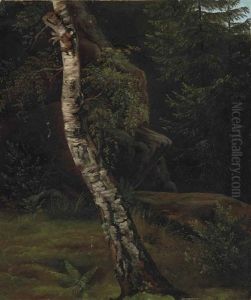 Etude D"arbre by Johan Wilhelm Ludwig Dahl