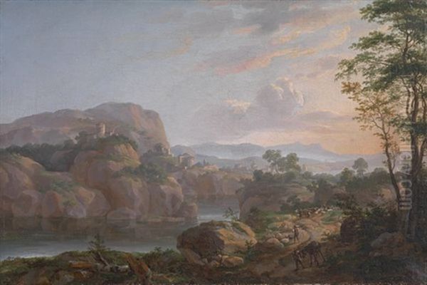 Sydlig Landskap Med Fjord - view 1