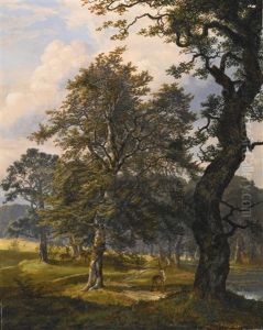 Dyrehaven Near Copenhagen by Johan Wilhelm Ludwig Dahl
