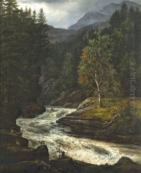 Waterfall In Hemsedal - view 1