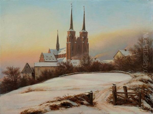 Winterliche Ansicht Der Kathedrale Von Roskilde - view 1