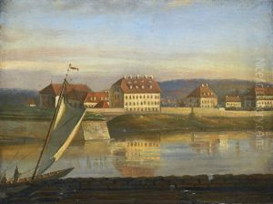 View Over The Elbe And The Barracks
