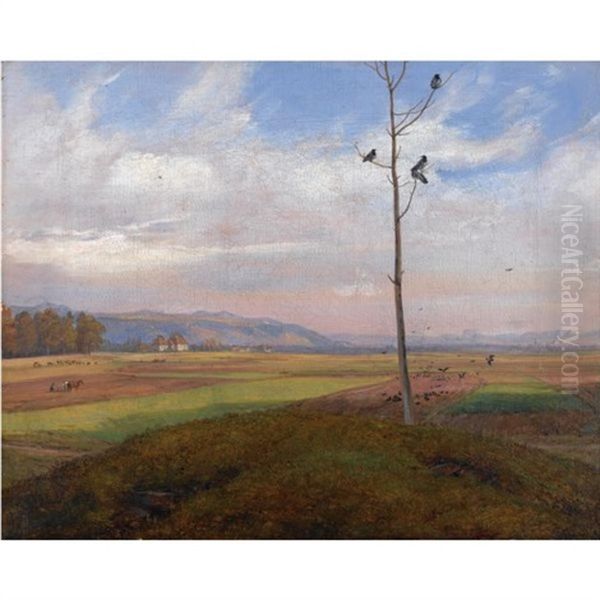Parti Ved Dresden (view Over Fields Near Dresden) - view 1