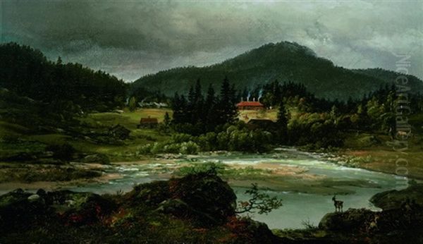 Ansicht Von Jernhammeren In Maridalen - view 1
