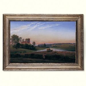 A View From Bavnebakken Near Soro by Johan Wilhelm Ludwig Dahl
