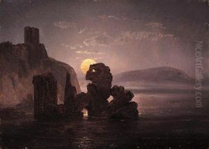 Ruiner Ved Baia (ruins Near Baia) by Johan Wilhelm Ludwig Dahl
