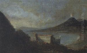 Blick Auf Die Villa Quisisana Und Den Golf Von Neapel