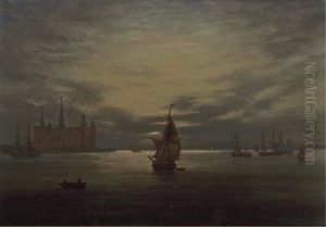 Kronborg Castle By Moonlight