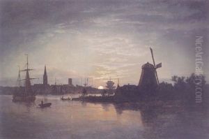 The Oder Near Svinemunde, Moonlight
