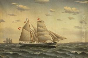 Danische Schonerbrigg "ingeborg" by Jorgen Dahl