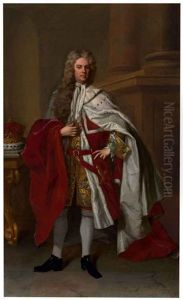 Portrait Of James Brydges, 1st Duke Of Chandos In Peer's Robes With A Ducal Coronet