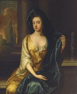 Portrait Of A Lady (frances Whitelocke, Daughter Of Lord Willoughby Of Parham?) In A Yellow Dress