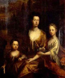 Portrait Of The Family Of Lord Granville (lady Granville And Her Daughters) by Michael Dahl