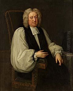 Portratt Av Engelsk Prast by Michael Dahl