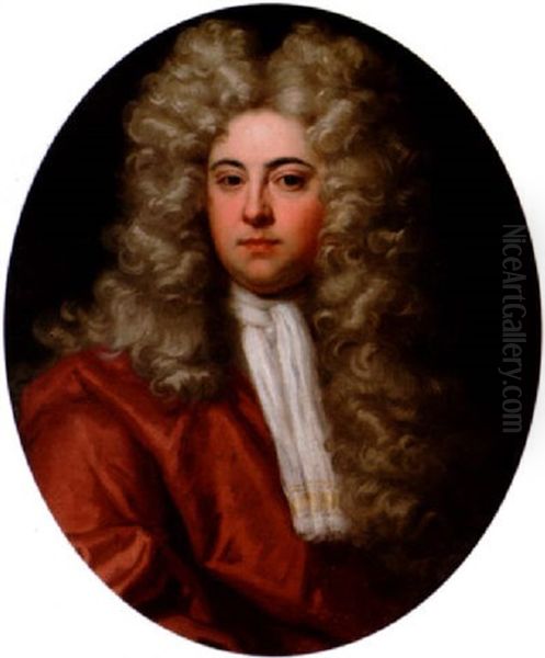 Portrait Of A Gentleman In A Russet Coat And A White Stock - view 1