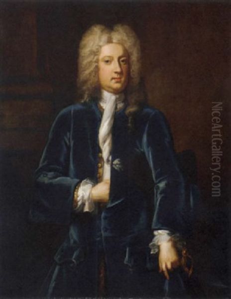 Portrait Of A Gentleman (admiral Vechell?) In A Blue Coat - view 1