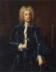 Portrait Of A Gentleman (admiral Vechell?) In A Blue Coat