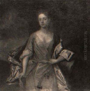 Portrait Of Mary, Daughter Of Sir Cecil Bisschopp, Leaning On A Rock Portrait Of Mary, Daughter Of Sir Cecil Bisschopp, Leaning On A Rock