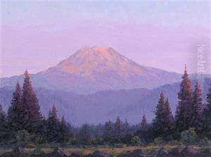 Evening Glow On Deer Mountain, Ketchikan, Alaska; Alaskan Mountains At Sunset (two) Evening Glow On Deer Mountain, Ketchikan, Alaska; Alaskan Mountains At Sunset (two)