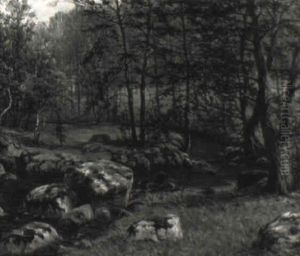 Bokskog Med B,ck by Vilhelm Dahlbom