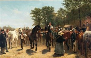 Horse Market by Reiner Dahlen