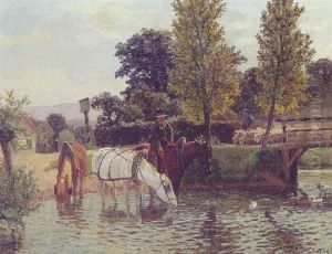 Hestene Vandes I Kaeret