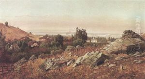 View Of A Distant Bay by Marius Dahlgren