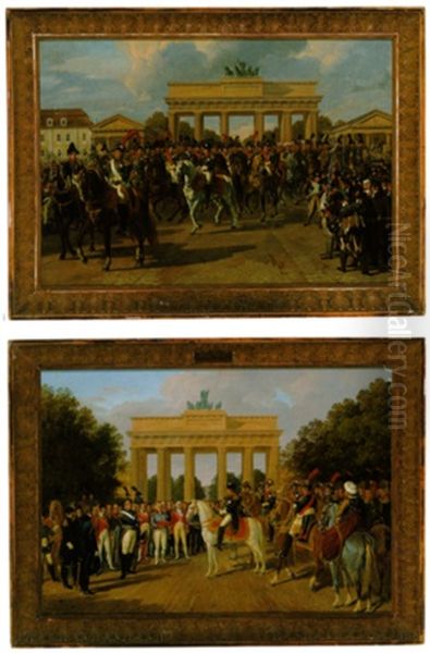 Der Einzug Napoleon Bonapartes, Kaiser Der Franzosen, Am 27. Oktober 1806 Durch Das Brandenburger Tor In Berlin - view 1