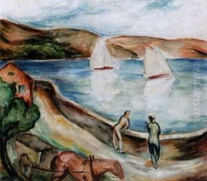 Landskap by Ewald Albin Filip Dahlskog