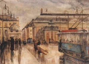 Vasbron Mot Riddarhuset by Ewald Albin Filip Dahlskog