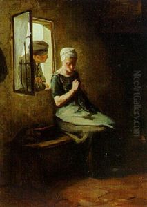 Visiting At The Window by Jacob Dahmen