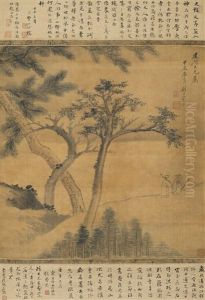Scholars Talking Under Trees