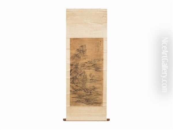 Chinese Painting On Silk After Dai Xi - view 1