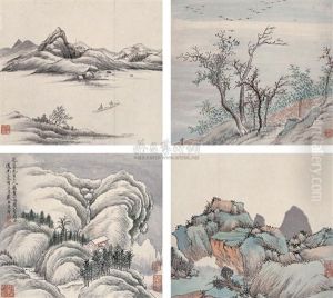 Landscape (+ 7 Others; 8 Works) by Dai Xi
