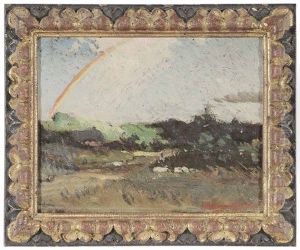 Rainbow Over A Mountain Ridge by Elliot Daingerfield