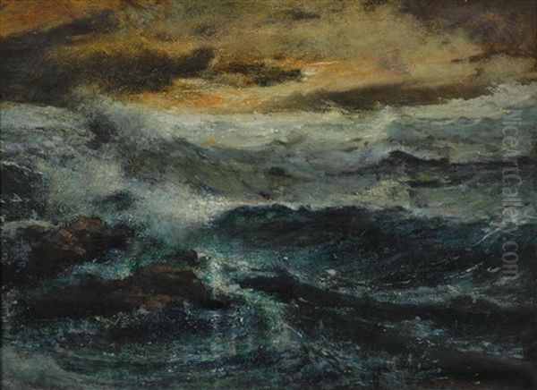 Waves Crashing On The Shore - view 1