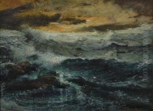 Waves Crashing On The Shore by Elliot Daingerfield