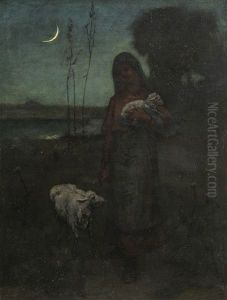 Shepherdess by Elliot Daingerfield