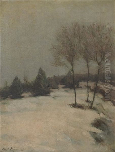 Snow Scene, Evening - view 1