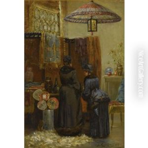 A Quaint Oriental Shop by Elliot Daingerfield