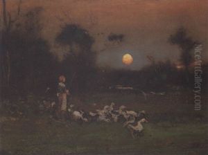 Goose Girl by Elliot Daingerfield