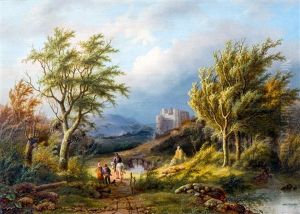 Wooded Landscape With A Castle In The Distance