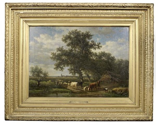 Going To Pasture by Alexander Joseph Daiwaille