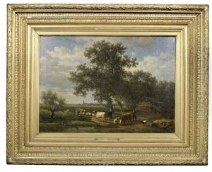 Going To Pasture by Alexander Joseph Daiwaille