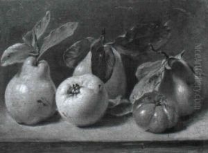 Still Life With Pears, An Apple And Tomato