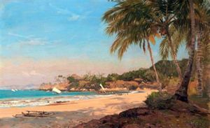 Seascape by Carel Lodewijk Dake the Elder