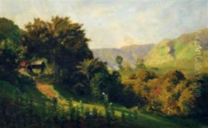 Landscape by Carel Lodewijk Dake the Elder