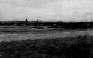 A View Of Eemnes by Carel Lodewijk Dake the Elder